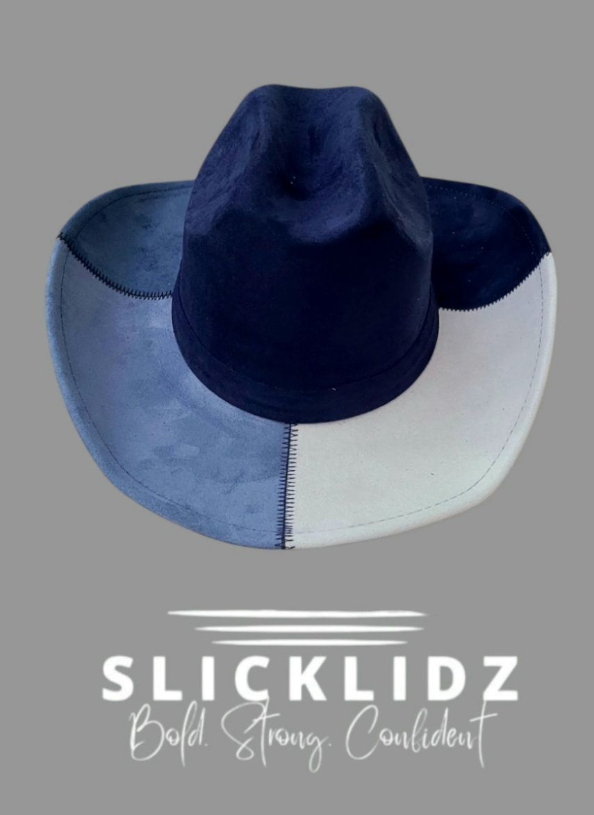 Slicklidz Unisex Cowboy hat Blue tones