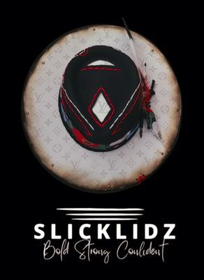 Slicklidz Custom Black fedora with hand stitching