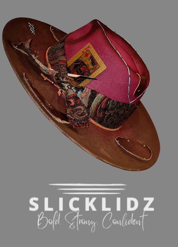 Slicklidz Custom Burgundy fedora