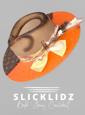 Slicklidz Custom Brown/Orange Fedora