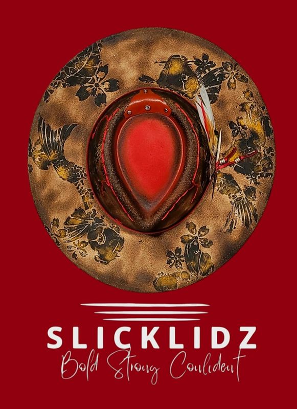 Slicklidz Custom Burned Fedora with Koi Fish burned detail