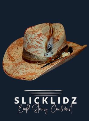 Slicklidz Custom Cowboy/Cowgirl Hat with hand stitching- Unisex