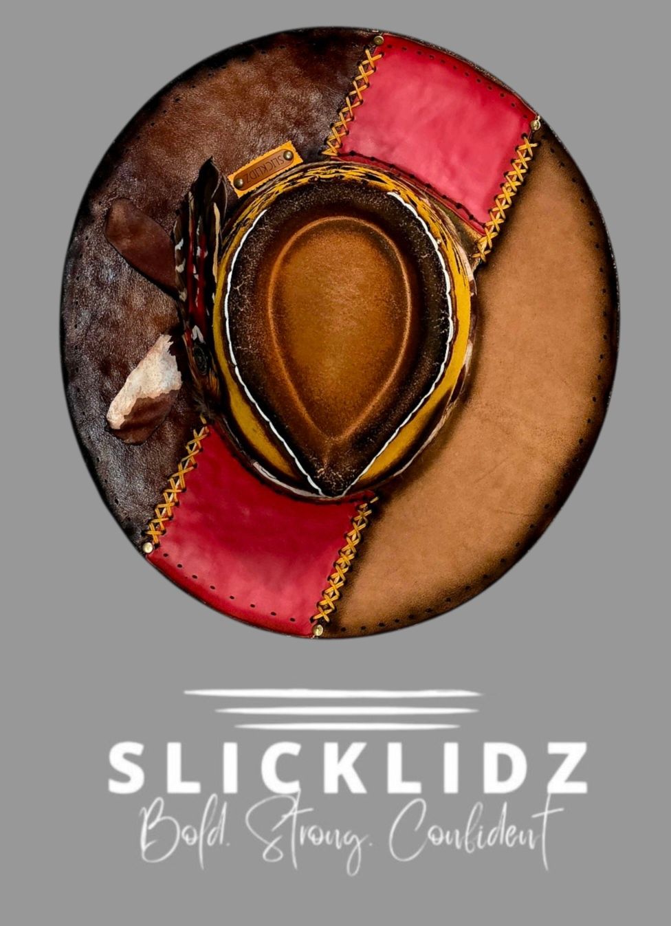 Slicklidz Custom Burned Fedora &quot;Frontier Ember-The Ember Royale&quot;