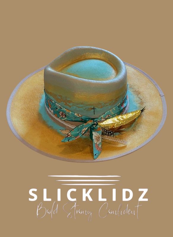 Slicklidz Custom Hand Painted Fedora