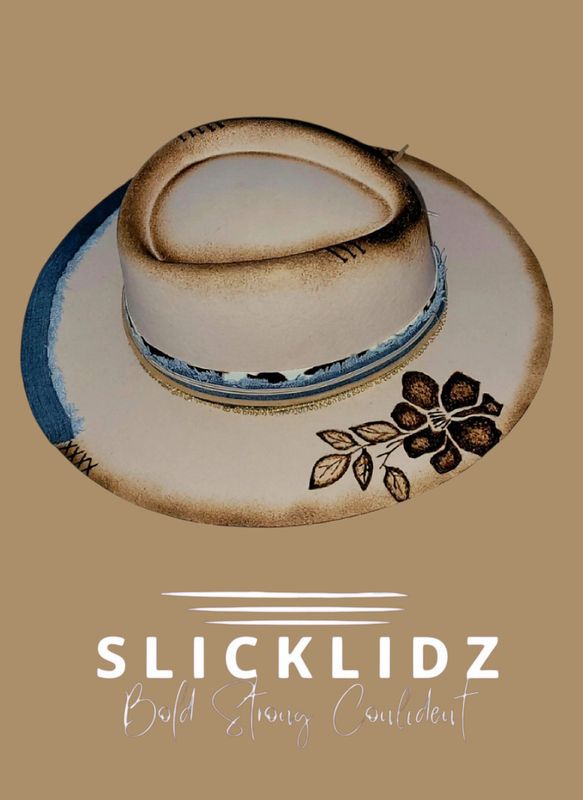 Slicklidz Custom Burned "Sweet Flower"