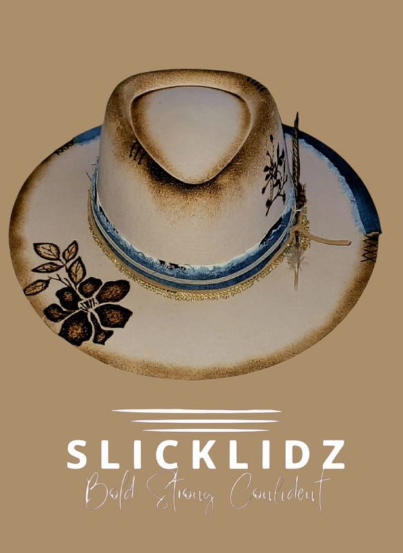 Slicklidz Custom Burned "Sweet Flower"