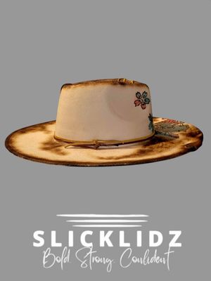 Slicklidz Custom Cream Koi Fish fedora