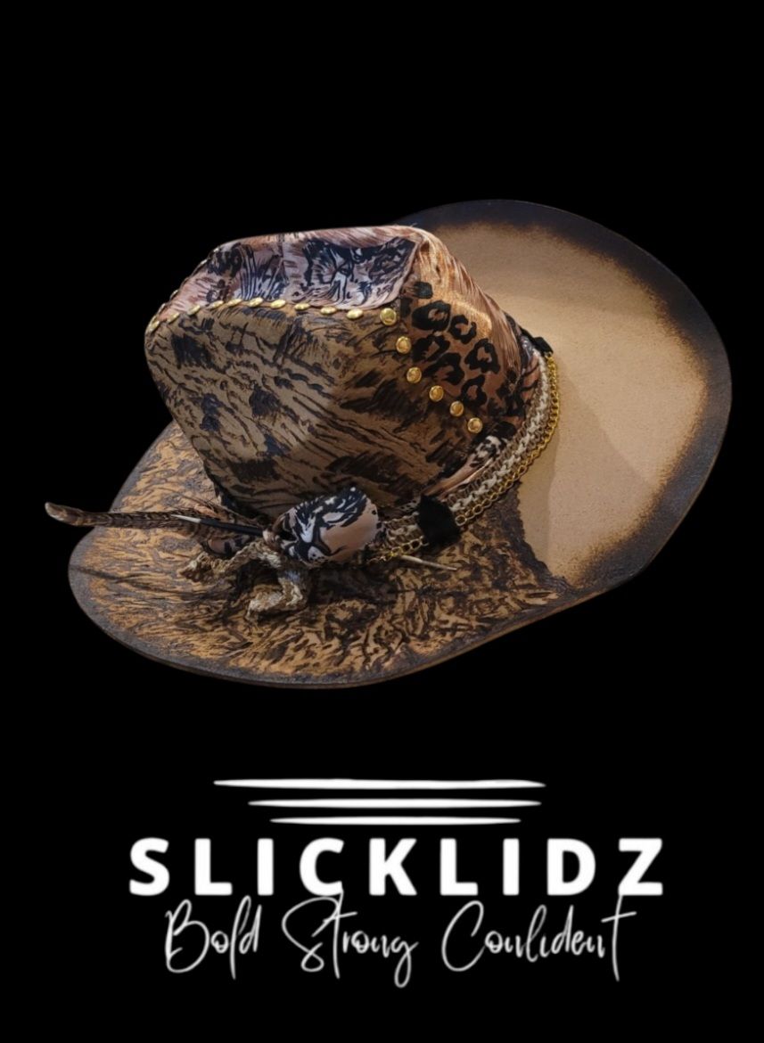 Slicklidz Custom Lion cowgirl or cowboy hat from the "Lion Line"