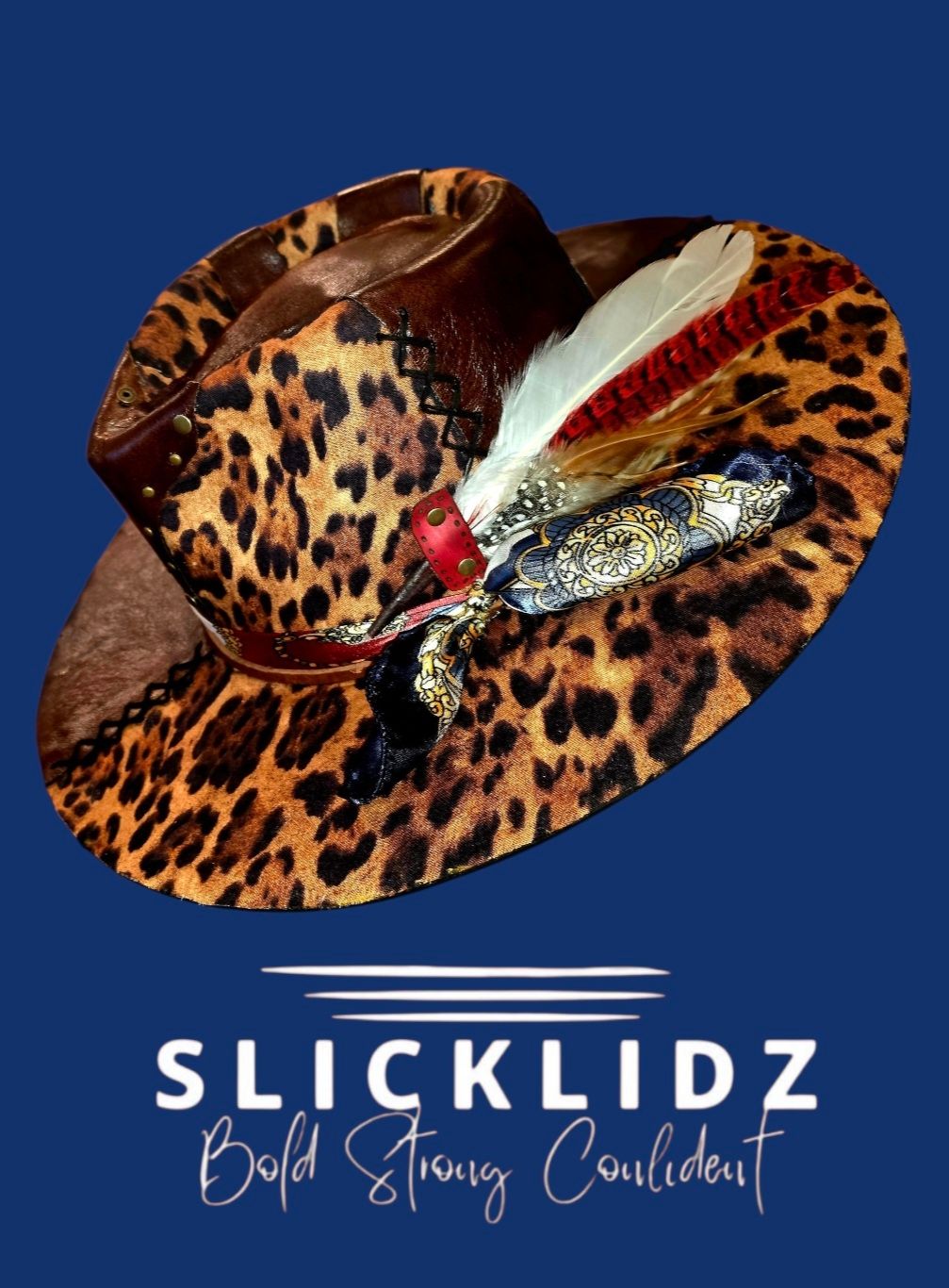 Slicklidz Custom "Savage Elegance" Fedora *One of a kind*