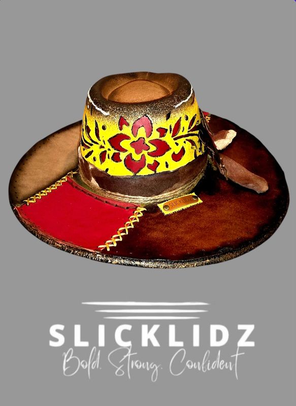 Slicklidz Custom Burned Fedora "Frontier Ember-The Ember Royale"