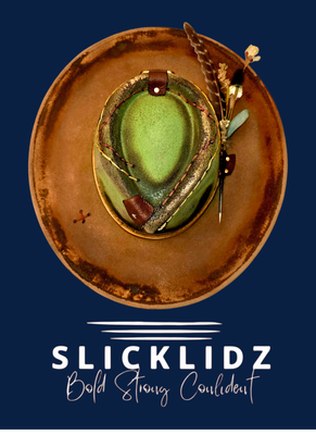 Slicklidz Custom Burned Green Fedora "The Vanguard"