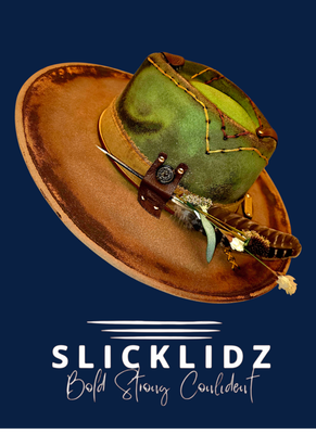 Slicklidz Custom Burned Green Fedora "The Vanguard"