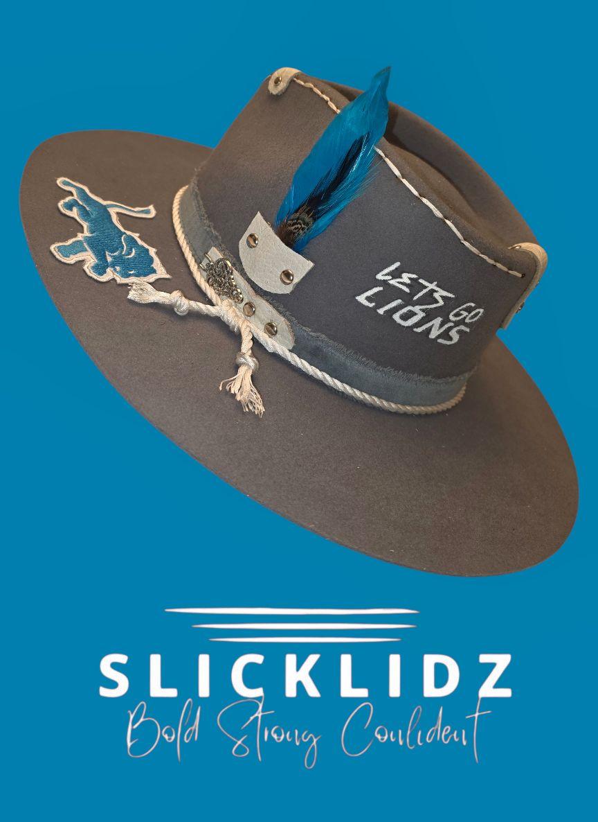 Detroit Lions Custom Fedora Hat