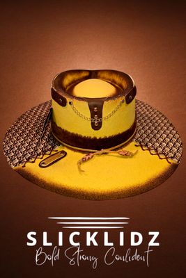 Slicklidz Custom "Midnight Mustard" fedora
