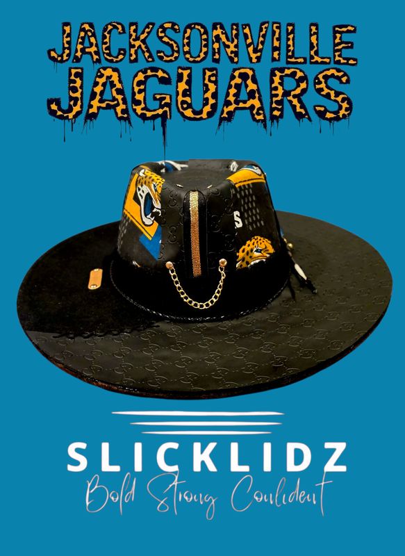 Slicklidz Custom Jacksonville Jaguars Fan Fedora Unisex