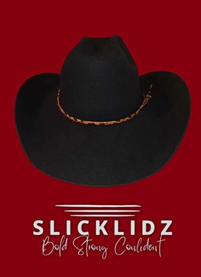 Slicklidz Custom Cowboy/Cowgirl Hat Unisex with leopard band