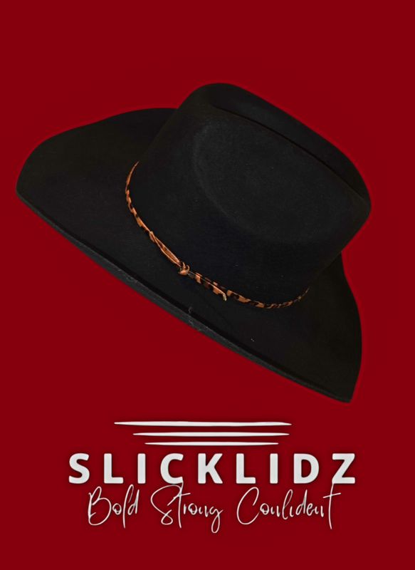 Slicklidz Custom Cowboy/Cowgirl Hat Unisex with leopard band