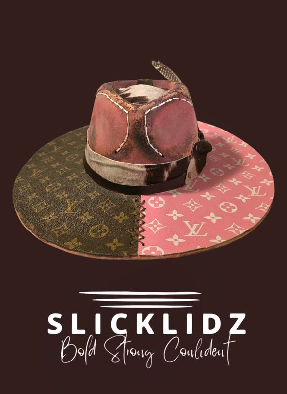 Slicklidz Custom Cowhide Pink Fedora