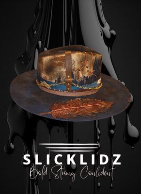 Slicklidz Custom "Blue Dominion" One-Of-a-Kind Fedora