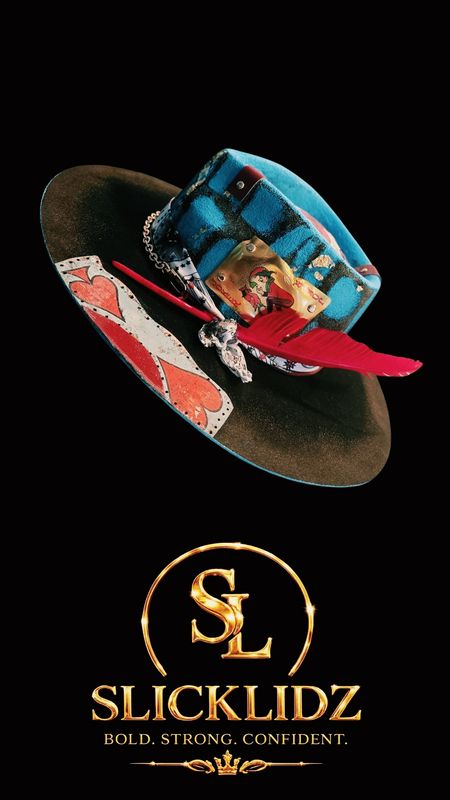Slicklidz Custom "The Wild Card King" Fedora