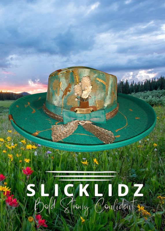 Slicklidz Custom "Emerald Horizon" Fedora
