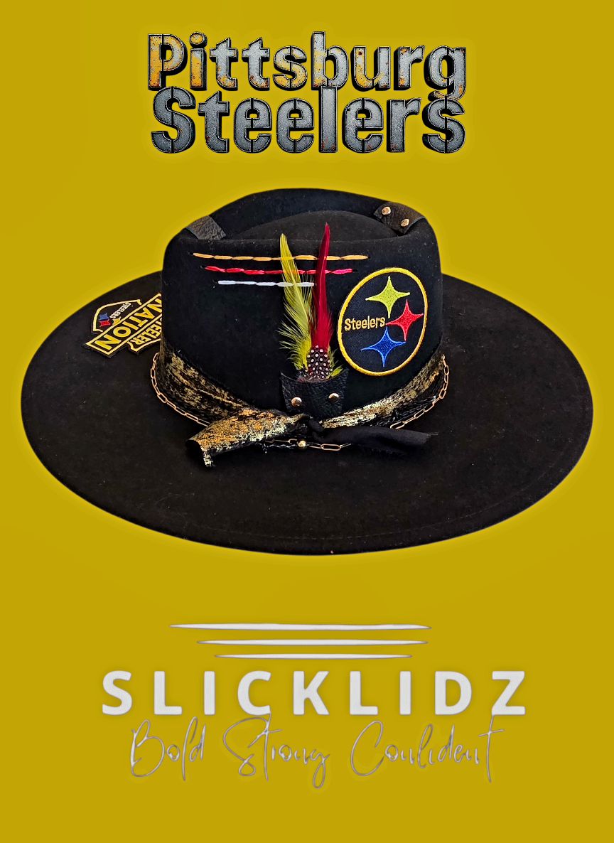 Slicklidz Custom Pittsburgh Steelers Fedora