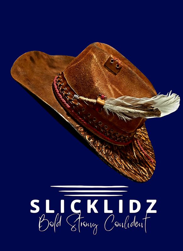 Slicklidz Custom Unisex "Liberty Flame" Cowboy Hat ONE-OF-A-KIND