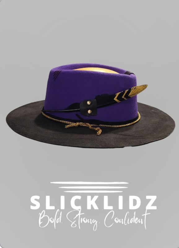Slicklidz Custom Omega Psi Phi Fraternity Fedora Hat