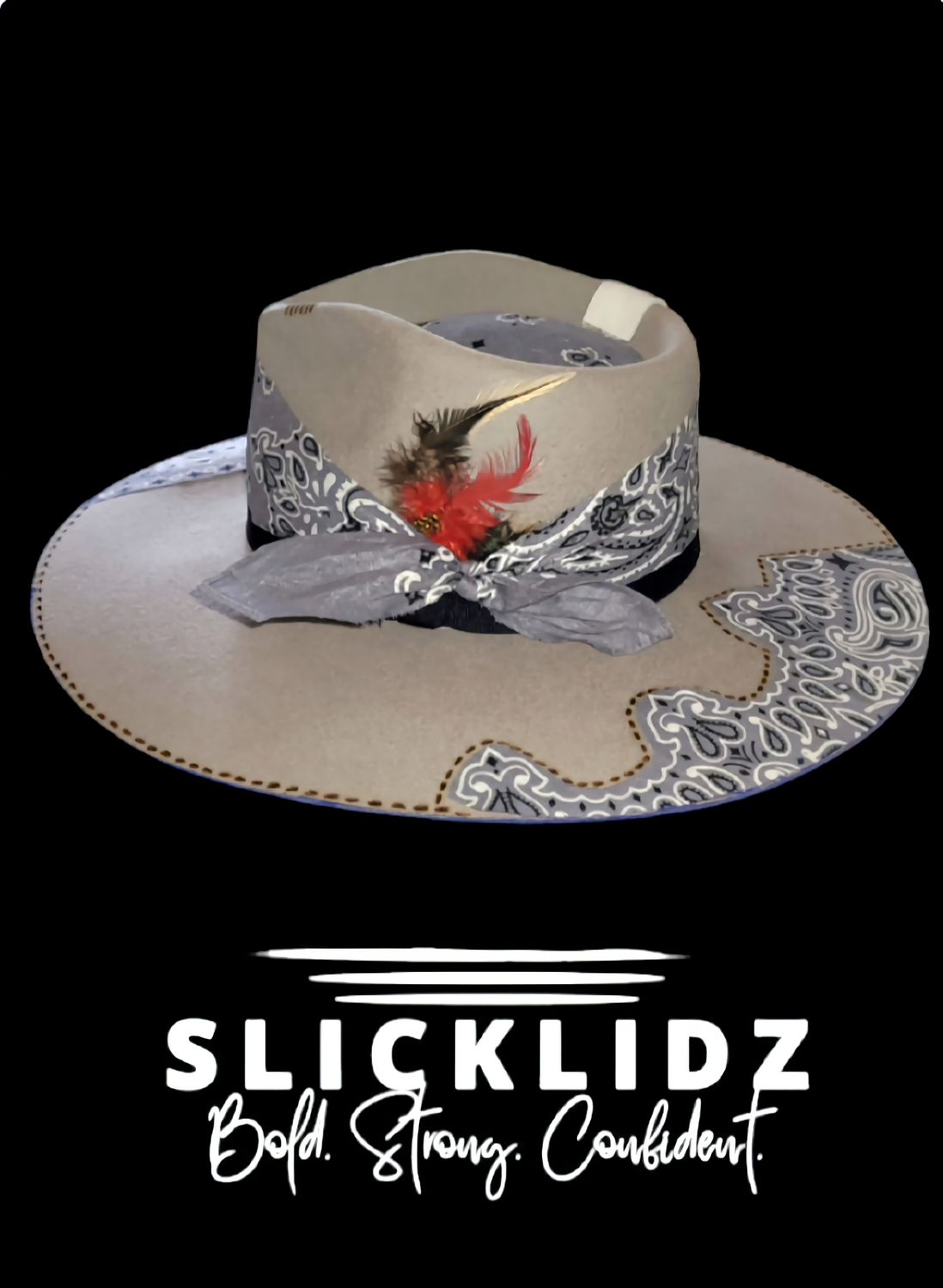 Slicklidz Custom Grey Fedora
