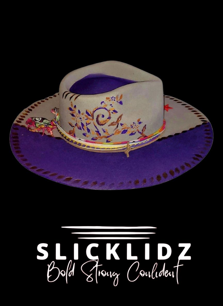 Slicklidz Custom Purple Fedora