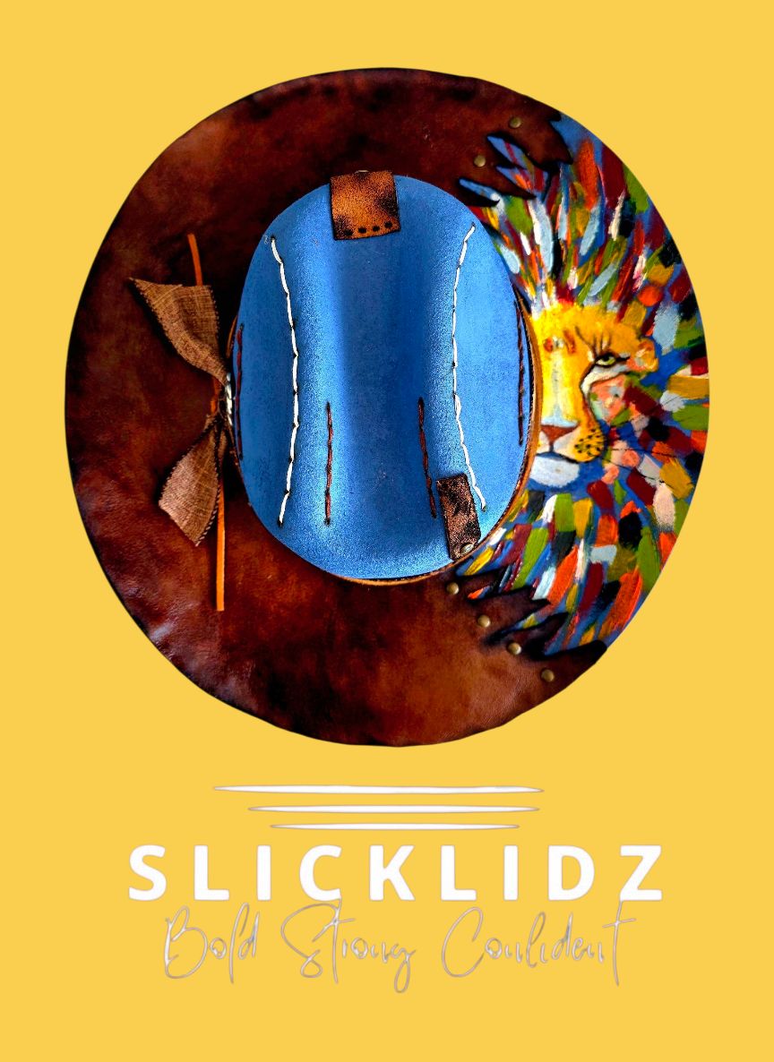 Slicklidz Custom Hand-Painted One-of-a-kind fedora