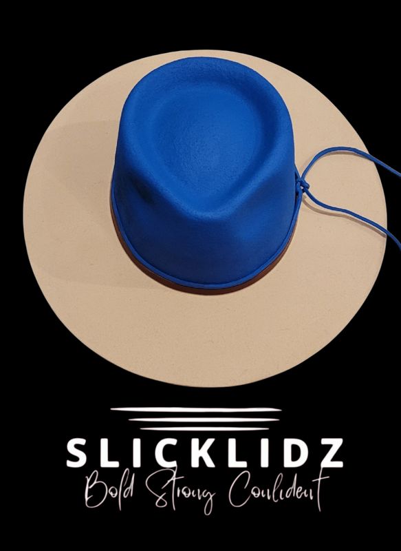 Slicklidz Cream/Blue Fedora
