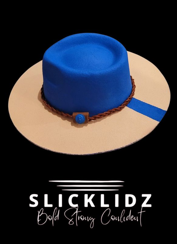 Slicklidz Custom Blue/Cream Fedora
