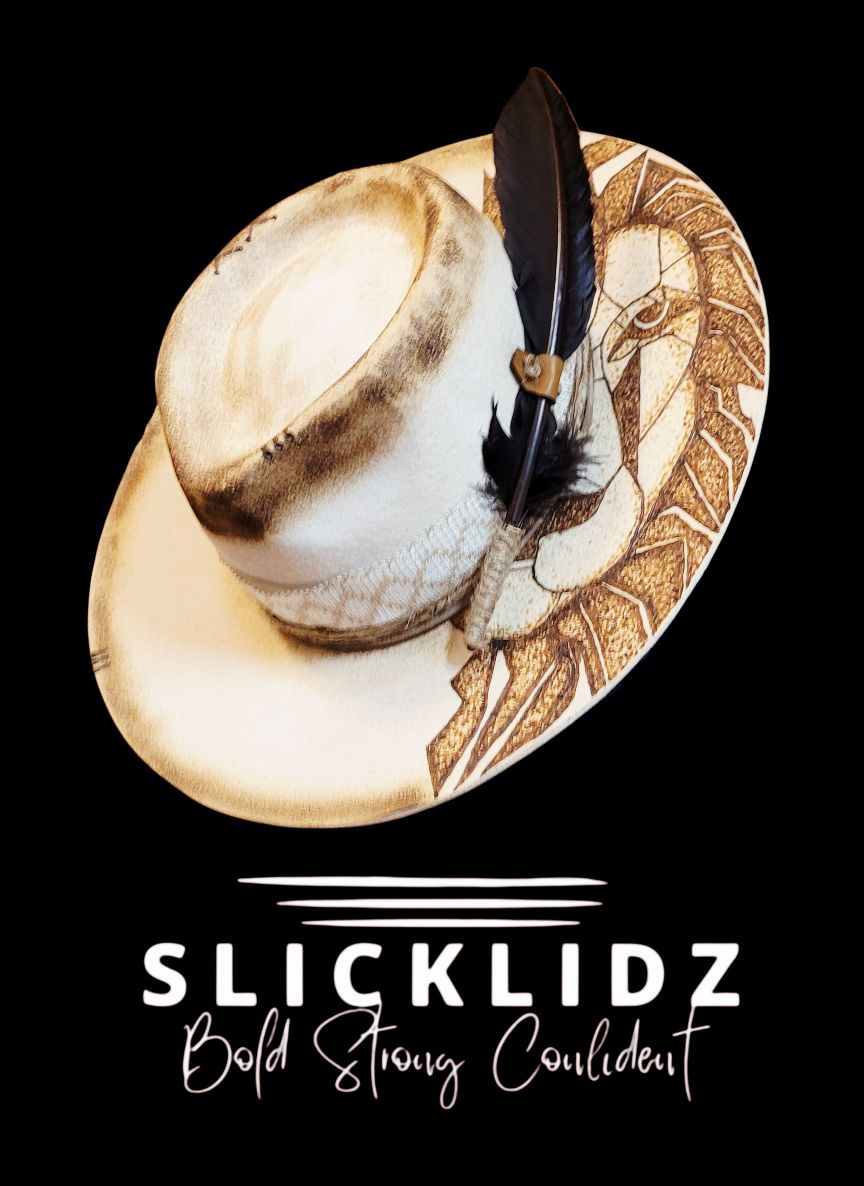 Slicklidz Custom Cream Lion Line Fedora