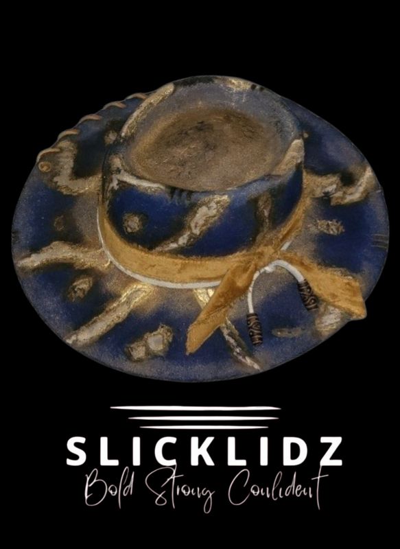 Slicklidz Custom Blue/Gold Fedora