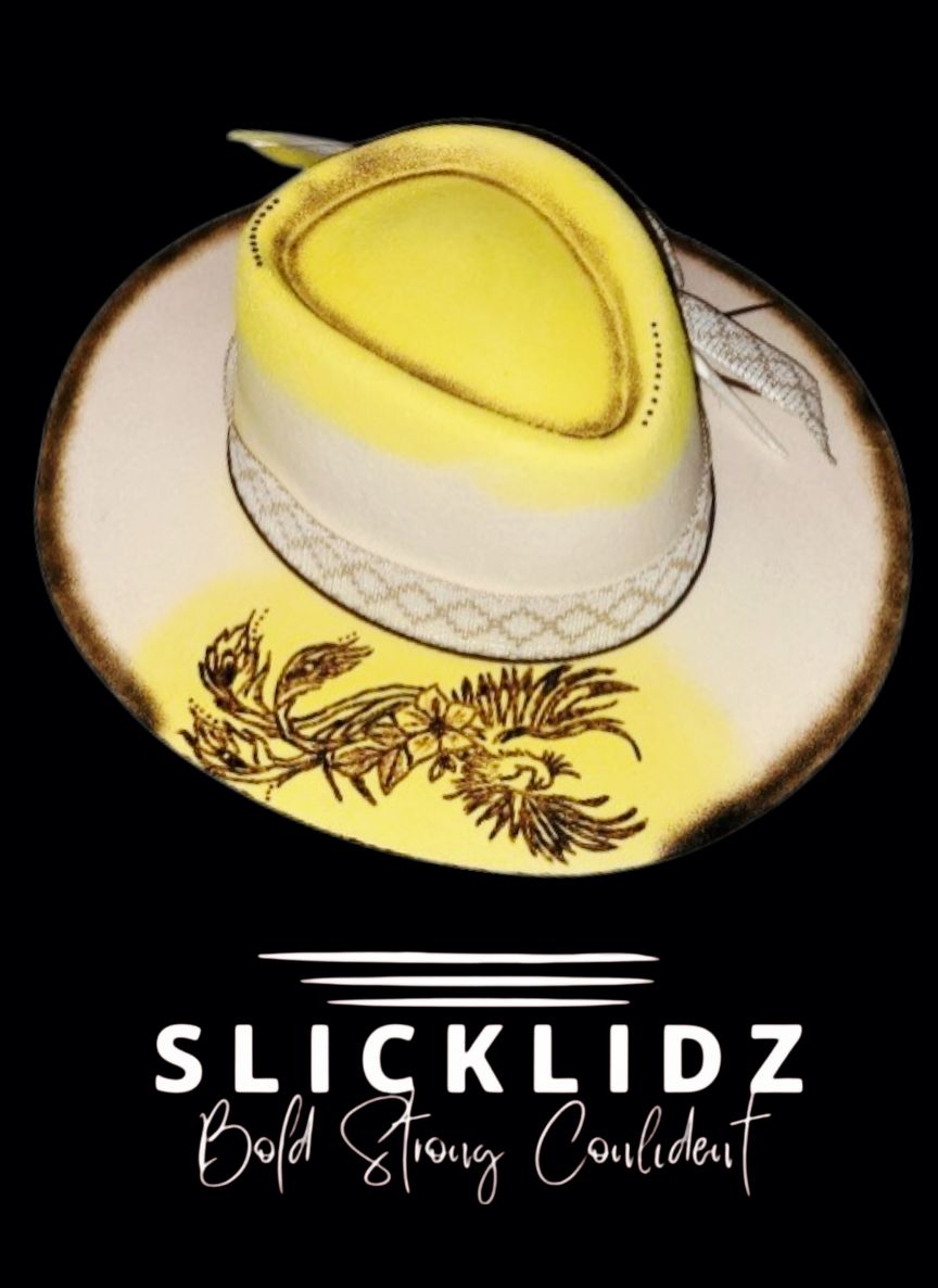 Slicklidz Custom Yellow Fedora
