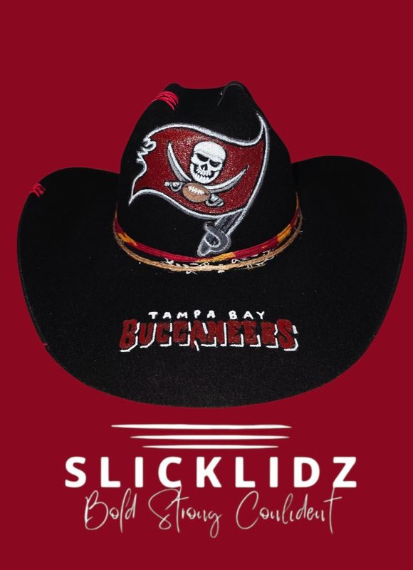 Slicklidz Custom Tampa Bay Buccaneers Unisex Cowboy Hat