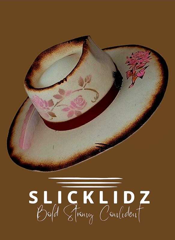 Slicklidz Custom Cream Floral Fedora