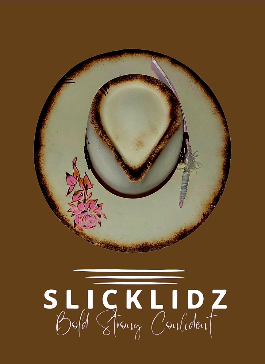 Slicklidz Custom Cream Floral Fedora