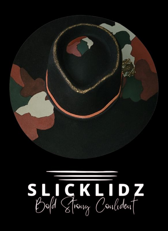 Slicklidz Black Camo Fedora