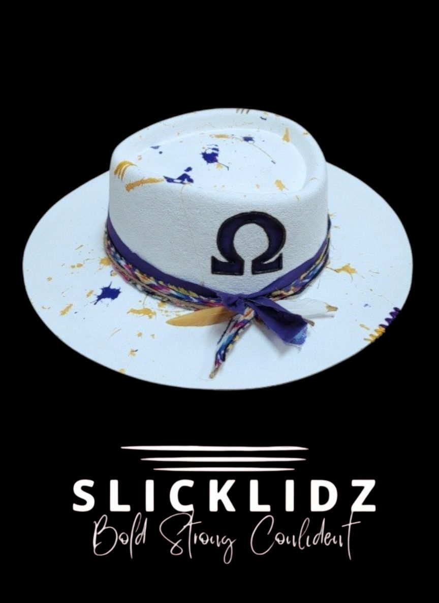Slicklidz Custom Omega Psi Phi Fedora