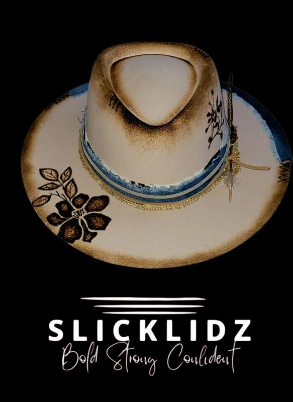 Slicklidz Custom Cream Floral Fedora