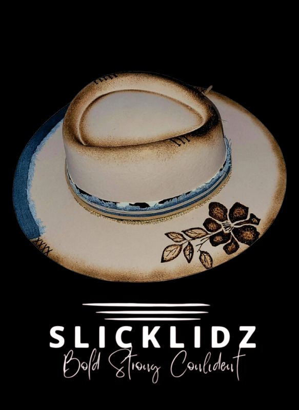 Slicklidz Custom Cream Floral Fedora