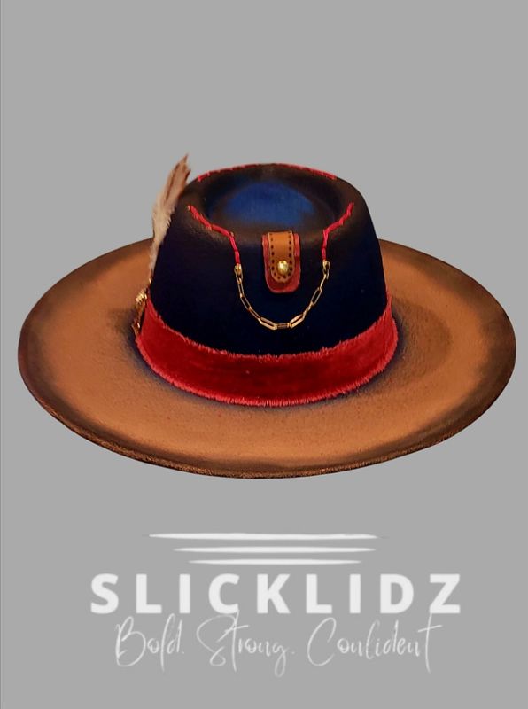 Slicklidz Custom Blue Fedora