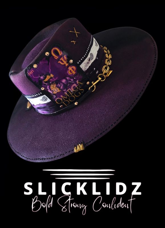 Slicklidz Custom Omega Psi Phi Fedora One-of-a-Kind