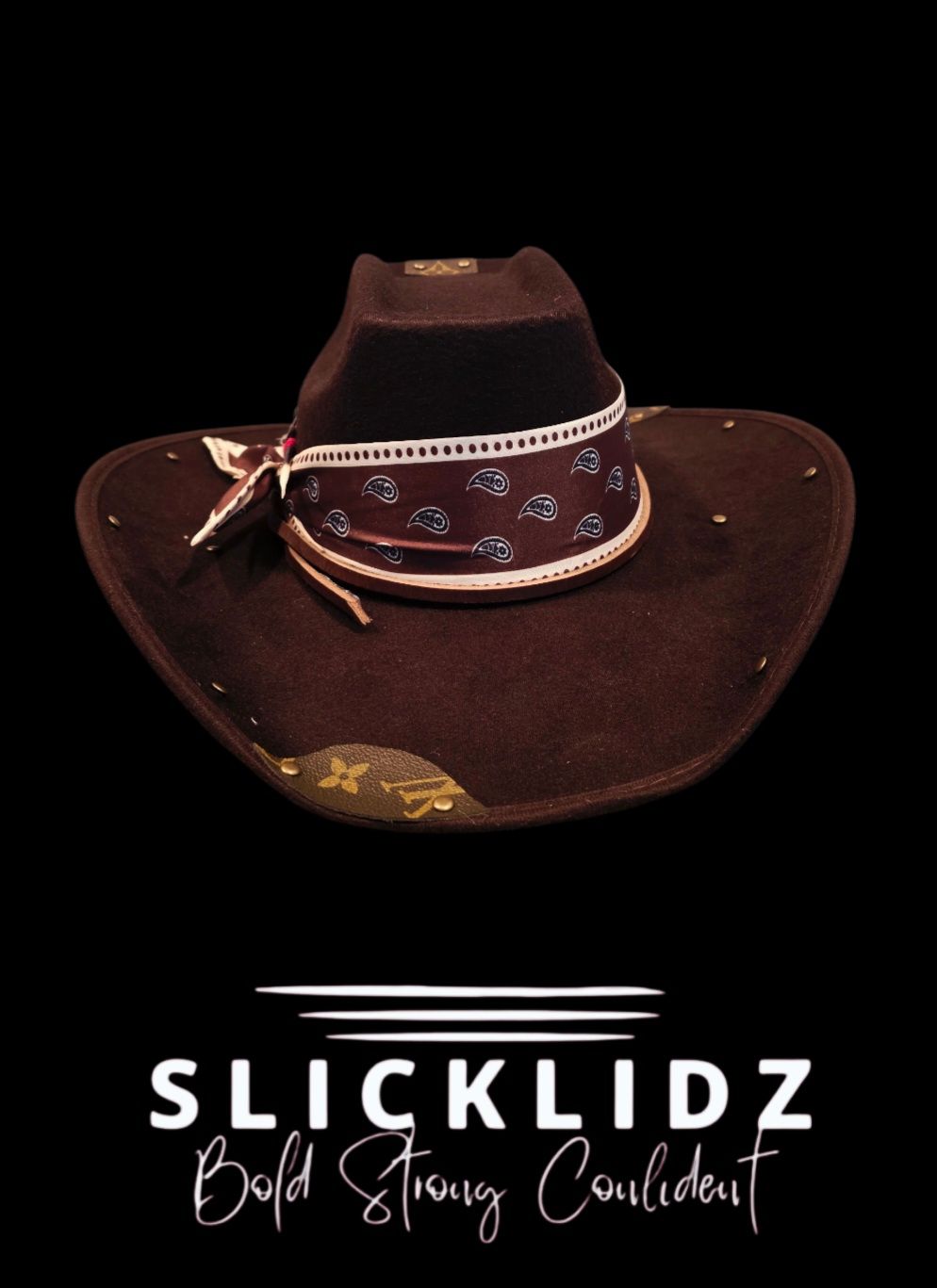 Slicklidz Brown Cowboy/Cowgirl Hat