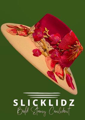 Slicklidz "Crimson Blossom Royale” Fedora