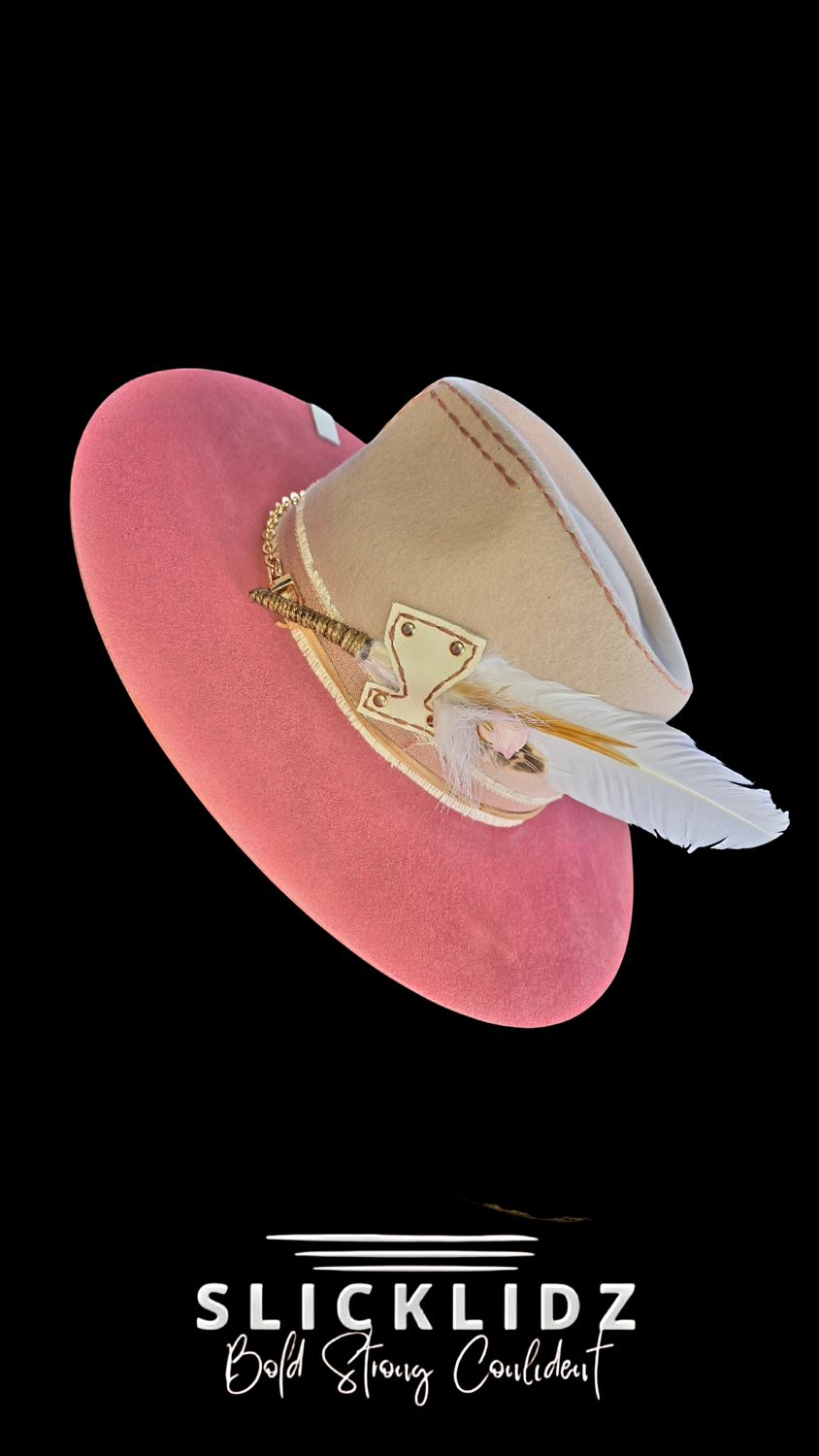 Slicklidz Custom "Blush Dynasty" Fedora
