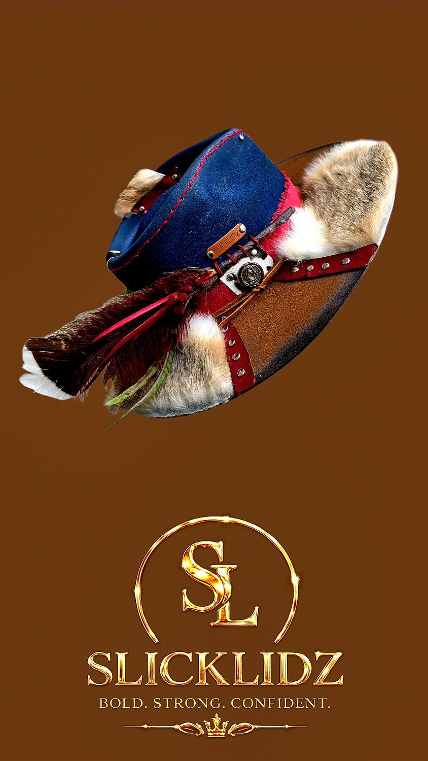 Slicklidz "The Frontier Monarch" Fedora *Real Rabbit Fur