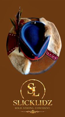 Slicklidz "The Frontier Monarch" Fedora *Real Rabbit Fur